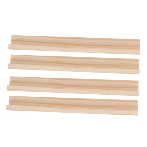 TOYANDONA 4 Stück Holz Domino Halter Multifunktionale Buchstabenständer Holzbasis für Domino und Kartenhalter DIY Alphabet Display Home Decor TOYANDONA 4 Stück Holz Domino Halter Multifunktionale Buchstabenständer Holzbasis für Domino und Kartenhalter DIY Alphabet Display Home Decor von TOYANDONA