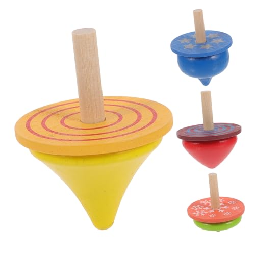 TOYANDONA 4 Teiliges Set Holzspielzeug Bunte Handgemachte Kreisel Für Jungen Und ädchen Lernspielzeug Für Kleinkinder Und Vorschulkinder TOYANDONA 4 Teiliges Set Holzspielzeug Bunte Handgemachte Kreisel Für Jungen Und ädchen Lernspielzeug Für Kleinkinder Und Vorschulkinder von TOYANDONA
