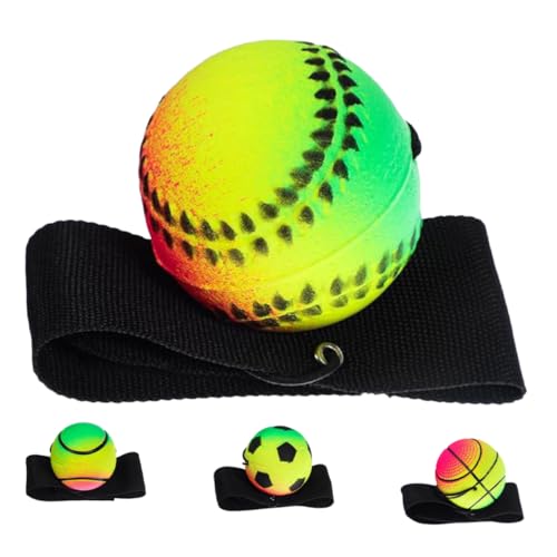 TOYANDONA 4 Stück Hüpfender Ball Zappelball Völkerball Hummelkugel Leuchtende Handgelenk Rückprallkugel Handgelenk-Returnball Handgelenkbälle aus Gummi Handsportbälle im Freien TOYANDONA 4 Stück Hüpfender Ball Zappelball Völkerball Hummelkugel Leuchtende Handgelenk Rückprallkugel Handgelenk-Returnball Handgelenkbälle aus Gummi Handsportbälle im Freien von TOYANDONA