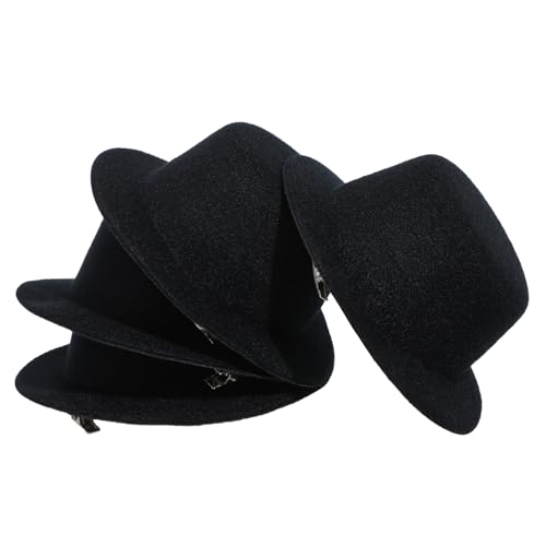 TOYANDONA 4 Stück Hut Embryo Kleiner Zylinder Seidenhaube zum Schlafen kleine formelle Hüte Clip-Hut Mini Kappen caps kloburste Hats Haarspangen Tops Hüte dekorative Zylinderhüte Netz Black TOYANDONA 4 Stück Hut Embryo Kleiner Zylinder Seidenhaube zum Schlafen kleine formelle Hüte Clip-Hut Mini Kappen caps kloburste Hats Haarspangen Tops Hüte dekorative Zylinderhüte Netz Black von TOYANDONA