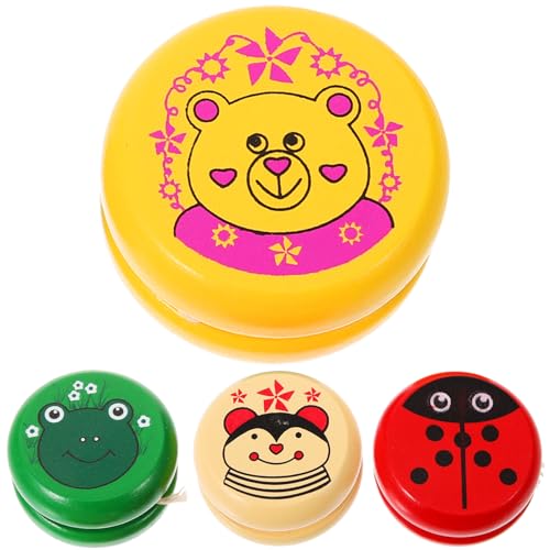 TOYANDONA 4 Stück Jo-Jo- aus Holz holzspielzeug Pädagogisches für Holzspielzeug für Cartoon- - -Ball Hölzern Colorful TOYANDONA 4 Stück Jo-Jo- aus Holz holzspielzeug Pädagogisches für Holzspielzeug für Cartoon- - -Ball Hölzern Colorful von TOYANDONA