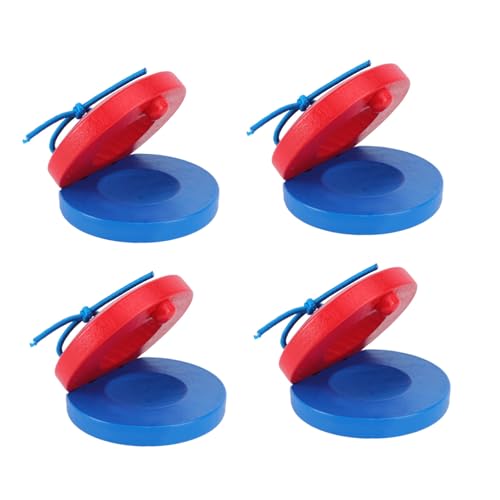 TOYANDONA 4 Stück Kastagnetten Kleinkinder Musik Xylophon Instrument Sensorisches Trommel Musical Klappbrett Mundharmonika Glocken Kinderspielzeug Rot Hölzern TOYANDONA 4 Stück Kastagnetten Kleinkinder Musik Xylophon Instrument Sensorisches Trommel Musical Klappbrett Mundharmonika Glocken Kinderspielzeug Rot Hölzern von TOYANDONA