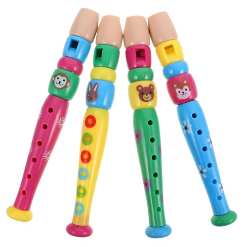 TOYANDONA 4 Stück Klarinette für Klarinettenverzierung Musikinstrumente Flöteninstrument Blockflöte Plastikflöte für chinesische Flöten mit sechs Löchern von TOYANDONA