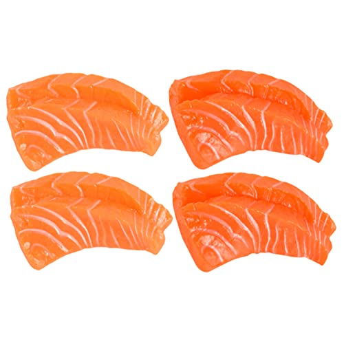TOYANDONA 4 Stück Lachs-Modell Gefälschte Lebensmitteldekore Realistischer Gefälschter Lachs Lachsfälschung Lachs Requisiten Künstliches Fleisch Essensmodelle Vorgeben Kleines Lachsdekor PVC TOYANDONA 4 Stück Lachs-Modell Gefälschte Lebensmitteldekore Realistischer Gefälschter Lachs Lachsfälschung Lachs Requisiten Künstliches Fleisch Essensmodelle Vorgeben Kleines Lachsdekor PVC von TOYANDONA