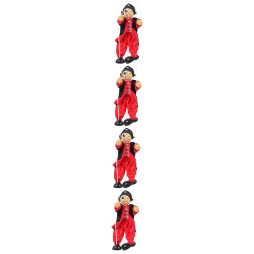 TOYANDONA 4 Stück Marionette Kinderspielzeug für Kinder Bauchrednerpuppen für Erwachsene Bauchrednerpuppen für Anfänger Spielzeuge Piratenpuppen für Kinder den Baby Holz von TOYANDONA