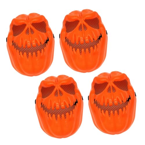 TOYANDONA 4 Stück Maske Halloween Voll Schreckliche Gesichtsbedeckung Halloween-kostüm Für Halloween-cosplay Halloween-horror Party Gefälligkeiten Halloween -ornamente Orange Plastik TOYANDONA 4 Stück Maske Halloween Voll Schreckliche Gesichtsbedeckung Halloween-kostüm Für Halloween-cosplay Halloween-horror Party Gefälligkeiten Halloween -ornamente Orange Plastik von TOYANDONA