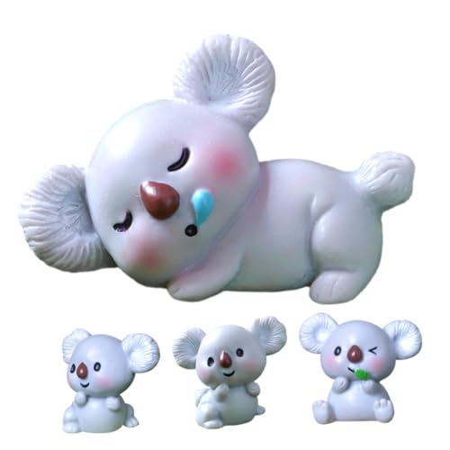 TOYANDONA 4 Stück Mikrolandschaft Miniatur Koala Schmuck Koala Schreibtisch Ornament Miniatur Koala Figuren Mini Tier Figur Koala Schreibtisch Koala Dekoration Tier Grau Harz TOYANDONA 4 Stück Mikrolandschaft Miniatur Koala Schmuck Koala Schreibtisch Ornament Miniatur Koala Figuren Mini Tier Figur Koala Schreibtisch Koala Dekoration Tier Grau Harz von TOYANDONA