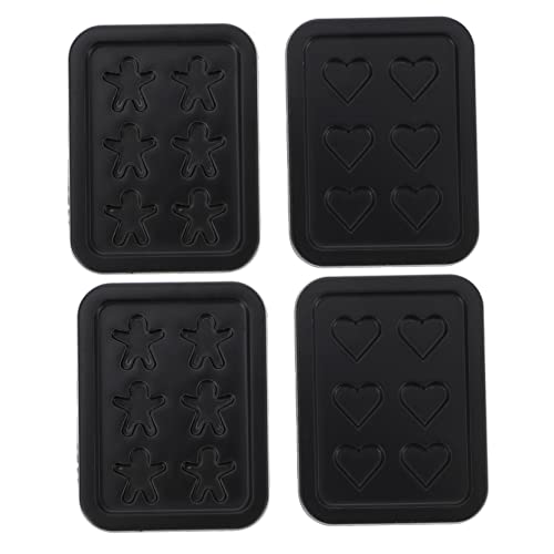 TOYANDONA 4 Stück Mini-Backformen für kinderspielzeug spielzeuge für Children Toys spielzeuge Backblech Puppenhaus-Backblech Ferrolegierung Black TOYANDONA 4 Stück Mini-Backformen für kinderspielzeug spielzeuge für Children Toys spielzeuge Backblech Puppenhaus-Backblech Ferrolegierung Black von TOYANDONA