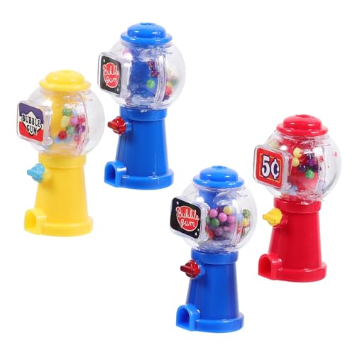 TOYANDONA 4 Stück Dichtungsmaschine Modell Kindermaschine Puppenhaus Spender Miniatur Mini Maschine Ei Puppenhaus Möbel Mini Drehmaschine Verkaufsautomat Spielzeug Rot Pp von TOYANDONA