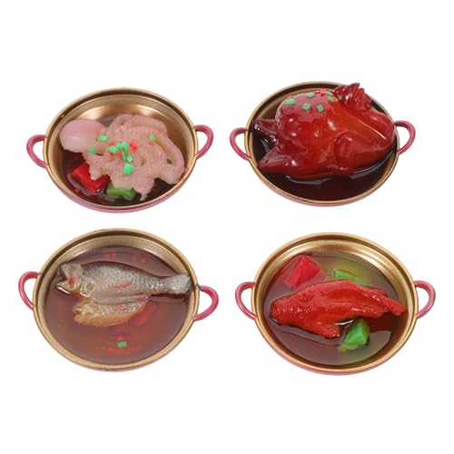TOYANDONA 4 Stück Mini Hot Pot Model Miniatur-Food-Modell Miniaturfutterspielzeug Miniatur-Lebensmittelspielzeug Puppenhaus vorgeben Essen winziges Puppenhausessen Mini-Food-Dekoration Harz TOYANDONA 4 Stück Mini Hot Pot Model Miniatur-Food-Modell Miniaturfutterspielzeug Miniatur-Lebensmittelspielzeug Puppenhaus vorgeben Essen winziges Puppenhausessen Mini-Food-Dekoration Harz von TOYANDONA