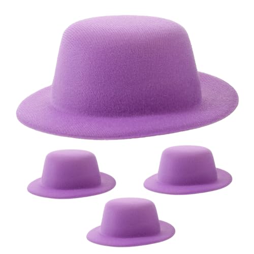 TOYANDONA 4 Stück Mini-Hut Mini-Zylinder Paillettenhut Individuelle Mütze Helikopterhut Partyhüte Für Gnomenhüte Kleiner Hut Geburtstagshut Minihüte Für Flaschen Neonhut Violett Eva TOYANDONA 4 Stück Mini-Hut Mini-Zylinder Paillettenhut Individuelle Mütze Helikopterhut Partyhüte Für Gnomenhüte Kleiner Hut Geburtstagshut Minihüte Für Flaschen Neonhut Violett Eva von TOYANDONA