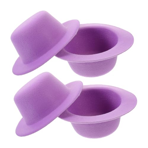 TOYANDONA 4 Stück Mini-schneemannhüte Zum Basteln Haar-Accessoires Miniaturhüte Zylinderhut Für Puppen Lavendel TOYANDONA 4 Stück Mini-schneemannhüte Zum Basteln Haar-Accessoires Miniaturhüte Zylinderhut Für Puppen Lavendel von TOYANDONA