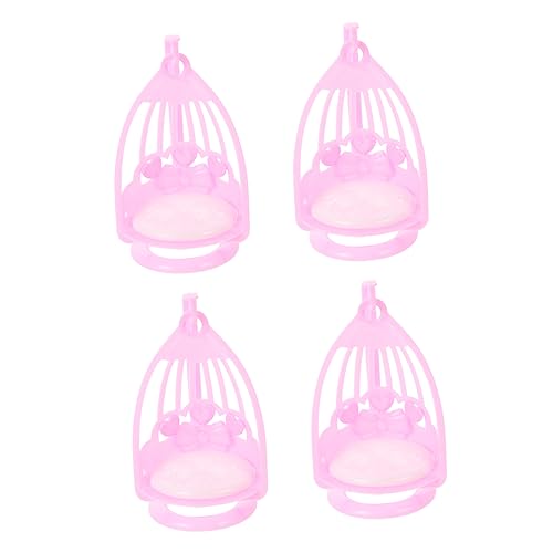 TOYANDONA 4 Stück Mini Schaukel Prinzessinnen Mini Spielzeughaus Outdoor Wohnaccessoires Miniatur Outdoor Werkzeuge Mini Dekoration Puppenhaus Dekoration DIY Mini von TOYANDONA