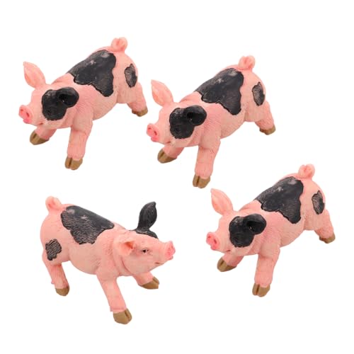 TOYANDONA 4 Stück Mini-Schwein-Statue Aus Kunstharz, Ornamente, Realistische Tierfiguren, Puppenhaus-Dekoration, Niedliches Schweinchen, Sammlerstücke, Dekoration Für Zuhause Und Büro TOYANDONA 4 Stück Mini-Schwein-Statue Aus Kunstharz, Ornamente, Realistische Tierfiguren, Puppenhaus-Dekoration, Niedliches Schweinchen, Sammlerstücke, Dekoration Für Zuhause Und Büro von TOYANDONA