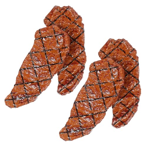 TOYANDONA 4 Stück Mini Steak Künstliches Essen Realistisches Fleisch Künstliche Steaks Requisiten Künstliche Simulierte Burgerpresse Künstliche Steaks Requisiten Gekochtes Modell TOYANDONA 4 Stück Mini Steak Künstliches Essen Realistisches Fleisch Künstliche Steaks Requisiten Künstliche Simulierte Burgerpresse Künstliche Steaks Requisiten Gekochtes Modell von TOYANDONA