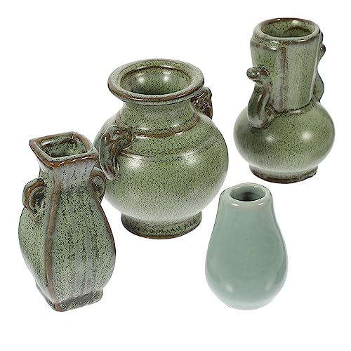 TOYANDONA 4stücke Mini Keramik Vase Teiliges Zen Blumenvasen Für Tischdekoration Kreative Designs Für Kleine Blumen Dekorative Ornamente Für Und TOYANDONA 4stücke Mini Keramik Vase Teiliges Zen Blumenvasen Für Tischdekoration Kreative Designs Für Kleine Blumen Dekorative Ornamente Für Und von TOYANDONA