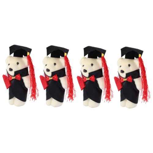 TOYANDONA 4 Stück Mini-plüschbär Als Dekorativer Graduierungs-plüschbär Abschlussbär- Graduierung Plüsch Bärenpuppe Bär Ornament Kleine Bärenpuppe Filzstoff TOYANDONA 4 Stück Mini-plüschbär Als Dekorativer Graduierungs-plüschbär Abschlussbär- Graduierung Plüsch Bärenpuppe Bär Ornament Kleine Bärenpuppe Filzstoff von TOYANDONA