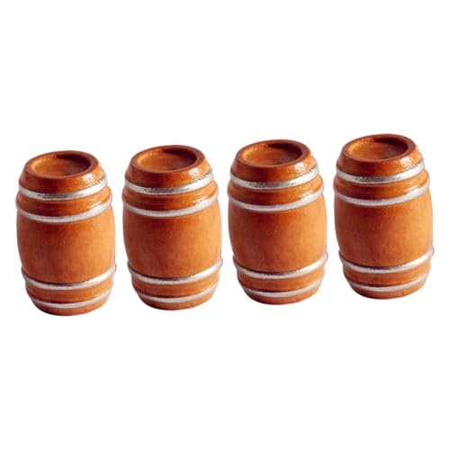 TOYANDONA 4 Stück Mini-Bierfass kleines Hausbierfass Mini-Holzfass kleines Hausfass deko Ornament Miniatur-Weinfass-Figur Mini-Fass-Modell Puppenhaus Statue Bierkrug Möbel Kind Zubehör Buche TOYANDONA 4 Stück Mini-Bierfass kleines Hausbierfass Mini-Holzfass kleines Hausfass deko Ornament Miniatur-Weinfass-Figur Mini-Fass-Modell Puppenhaus Statue Bierkrug Möbel Kind Zubehör Buche von TOYANDONA