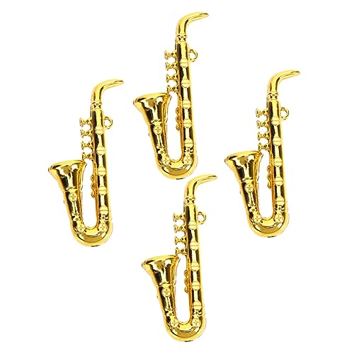 TOYANDONA Miniatur-Saxophon-Ornament Mini-Saxophon Musikinstrument Modell Saxophon Für Dekoration von TOYANDONA