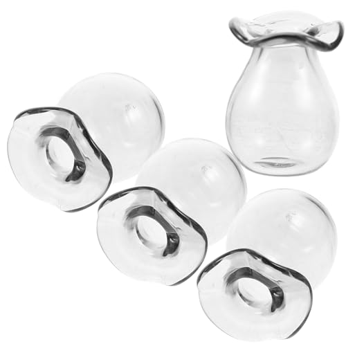 TOYANDONA 4 Stück Minifiguren Puppenhauslieferungen Minivase Basteln Winziges Vasendekor Vasenmodell Miniatur Arbeitsplattendekor Miniatur-kunsthandwerk Miniaturvase Puppenhausvase Grey Glas TOYANDONA 4 Stück Minifiguren Puppenhauslieferungen Minivase Basteln Winziges Vasendekor Vasenmodell Miniatur Arbeitsplattendekor Miniatur-kunsthandwerk Miniaturvase Puppenhausvase Grey Glas von TOYANDONA