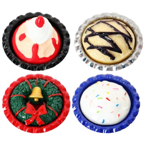 TOYANDONA Miniatur-dessertmodell Mit Mini-kuchenformen Kunstnahrungsmittel-Ornament Aus Kunstharz Spielzeug Für Kinder Zum Rollenspiel von TOYANDONA