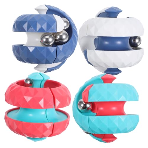 TOYANDONA 4 Stück Orbit-Ball-Puzzle Drehbarem Kugel-Track Stressabbauendes Fidget und Erwachsene Büro Reisespiel für Geburtstag und Party von TOYANDONA