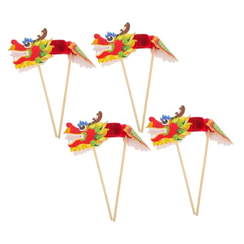 TOYANDONA 4 Stück Papierdrache Handheld Requisiten Chinesische Drachen Dekoration für Neujahr DIY für Party und Festtagsdeko Kulturelle Setzen TOYANDONA 4 Stück Papierdrache Handheld Requisiten Chinesische Drachen Dekoration für Neujahr DIY für Party und Festtagsdeko Kulturelle Setzen von TOYANDONA