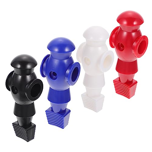 TOYANDONA 4 Stück Pokerspieler Kicker-ersatzspieler Maschine Blauer Tischfußballspieler Klein Desktop-fußballspiel- Gelb Kicker Fußball Fußballzubehör Für Das Spiel Figur Grau Harz von TOYANDONA