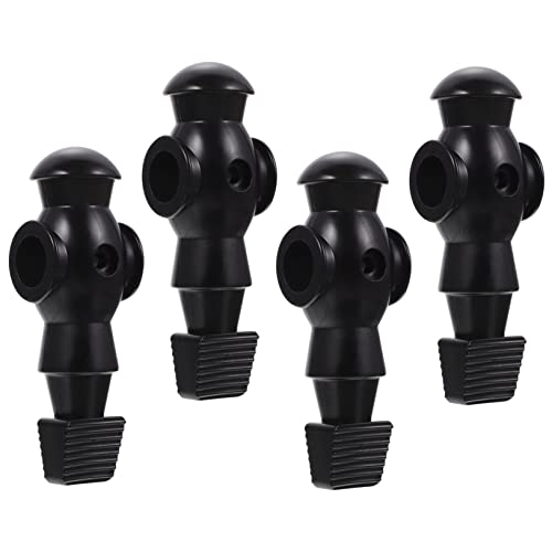 TOYANDONA 4 Stück Pokerspieler tischkicker ersatzteile Tischfußball Ersatzteile Teil des Fußballspielers Kickertisch Männer Party Tischfußballpuppe Zubehör für Tischfußball Harz Black von TOYANDONA