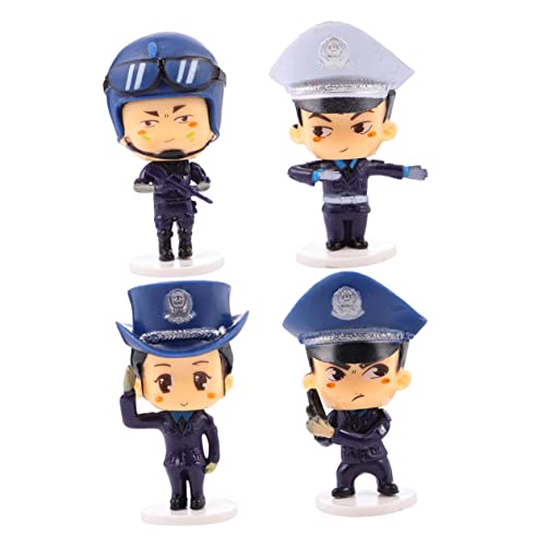 TOYANDONA 4 Stück Polizei Figuren Teilig Cartoon Tortenornament Tortendeko Junge Mädchen Geburtstag Deko Waschbar Farbfrisch TOYANDONA 4 Stück Polizei Figuren Teilig Cartoon Tortenornament Tortendeko Junge Mädchen Geburtstag Deko Waschbar Farbfrisch von TOYANDONA