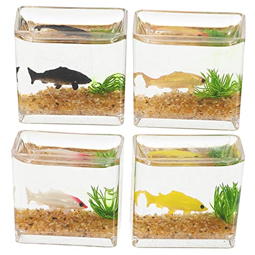 TOYANDONA 4-teilige Miniatur-aquarien Mit Künstlichen Pflanzen Ornamente Für Kinderdekoration Mini-Aquarium-szenen-Requisiten Für Zuhause Und Puppenhaus TOYANDONA 4-teilige Miniatur-aquarien Mit Künstlichen Pflanzen Ornamente Für Kinderdekoration Mini-Aquarium-szenen-Requisiten Für Zuhause Und Puppenhaus von TOYANDONA