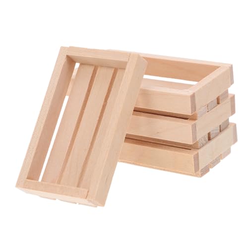 TOYANDONA 4 Stück Puppenhaus Deko Körbe Vielseitige Holz Aufbewahrungskisten für Kleine Gegenstände Geeignet für Puppenhaus Büro und Miniaturgärten TOYANDONA 4 Stück Puppenhaus Deko Körbe Vielseitige Holz Aufbewahrungskisten für Kleine Gegenstände Geeignet für Puppenhaus Büro und Miniaturgärten von TOYANDONA