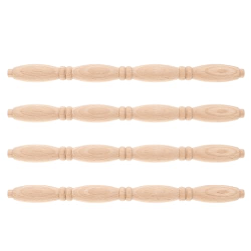 TOYANDONA Miniatur-puppenhaus-gebäudezubehör 4 Stück Baluster Für Mini-holzsäulen von TOYANDONA