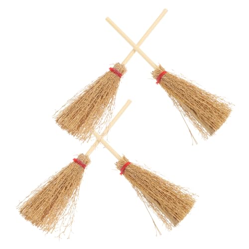 TOYANDONA 4 Stück Puppenhausbesen für kinderspielzeug deko+Wohnzimmer Toys spielzeuge Kid Toys puppenhaus reinigungsbesen Mini-Besen Besen Ornament Vegetation TOYANDONA 4 Stück Puppenhausbesen für kinderspielzeug deko+Wohnzimmer Toys spielzeuge Kid Toys puppenhaus reinigungsbesen Mini-Besen Besen Ornament Vegetation von TOYANDONA