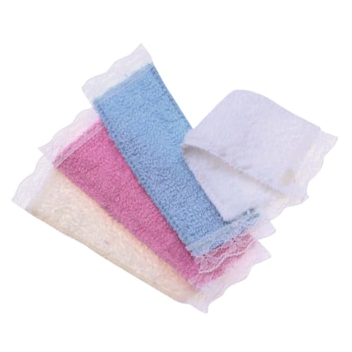 TOYANDONA 4 Stück Puppenhaushandtuch Bausatz Badematten für Badezimmer Babyspielzeug dekoartikel fürs Badezimmer dekoartikel für Badezimmer Puppenhaus-Duschtuch Mini-Handtuchmodell Stoff TOYANDONA 4 Stück Puppenhaushandtuch Bausatz Badematten für Badezimmer Babyspielzeug dekoartikel fürs Badezimmer dekoartikel für Badezimmer Puppenhaus-Duschtuch Mini-Handtuchmodell Stoff von TOYANDONA