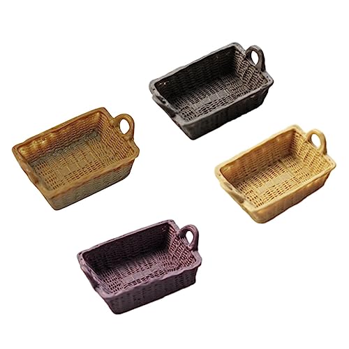 TOYANDONA 4 Stück Puppenhauskorb Aufbewahrungskörbe Mini Werkzeugkasten Spielzeughaus Ornamente Für Kleines Modellspielzeug Mikroszenenkorb Mini Hausdekor Korbdekor Mini Modell TOYANDONA 4 Stück Puppenhauskorb Aufbewahrungskörbe Mini Werkzeugkasten Spielzeughaus Ornamente Für Kleines Modellspielzeug Mikroszenenkorb Mini Hausdekor Korbdekor Mini Modell von TOYANDONA