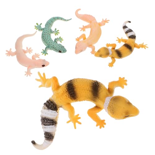 TOYANDONA 4 Stück Realistische Eidechsen Modelle Tierfiguren für Lernspielzeug Dekoration und Spiel für von TOYANDONA