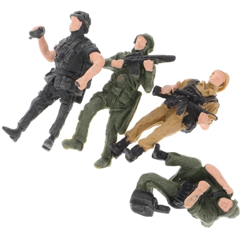 TOYANDONA 4 Stück Realistische Figuren Mini-soldatenmodelle Für Sandtischdekorationen Miniaturspielzeug Im Maßstab 1/43 TOYANDONA 4 Stück Realistische Figuren Mini-soldatenmodelle Für Sandtischdekorationen Miniaturspielzeug Im Maßstab 1/43 von TOYANDONA