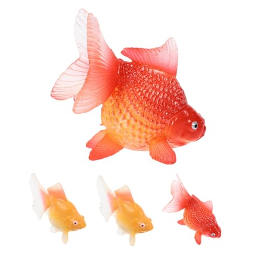 TOYANDONA 4 Stück Realistische Goldfisch und Koi Figuren aus Kunststoff Schwimmende Deko für Aquarium Teich und Lernspielzeug Haltbare Falsche Fische für Innen und Außenbereich TOYANDONA 4 Stück Realistische Goldfisch und Koi Figuren aus Kunststoff Schwimmende Deko für Aquarium Teich und Lernspielzeug Haltbare Falsche Fische für Innen und Außenbereich von TOYANDONA
