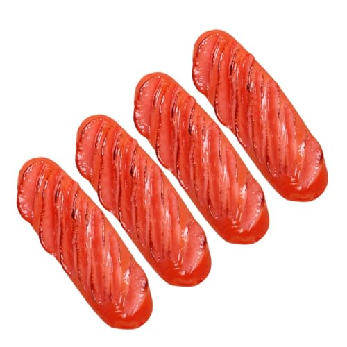 TOYANDONA 4 Stück Realistische Hot Dog Lebensmittelmodelle Kunststoffeisswürfel für Küche Fotografie Partydekoration und Kreative Spielaktivitäten TOYANDONA 4 Stück Realistische Hot Dog Lebensmittelmodelle Kunststoffeisswürfel für Küche Fotografie Partydekoration und Kreative Spielaktivitäten von TOYANDONA