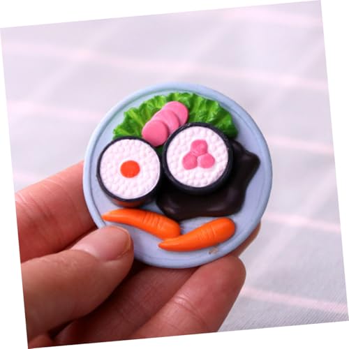 TOYANDONA 4 Stück Realistische Mini Sushi Ornamente Teilig Simulation Food Dekoration Lebensechte Japanische Essensmodelle Für Puppenhaus Deko TOYANDONA 4 Stück Realistische Mini Sushi Ornamente Teilig Simulation Food Dekoration Lebensechte Japanische Essensmodelle Für Puppenhaus Deko von TOYANDONA