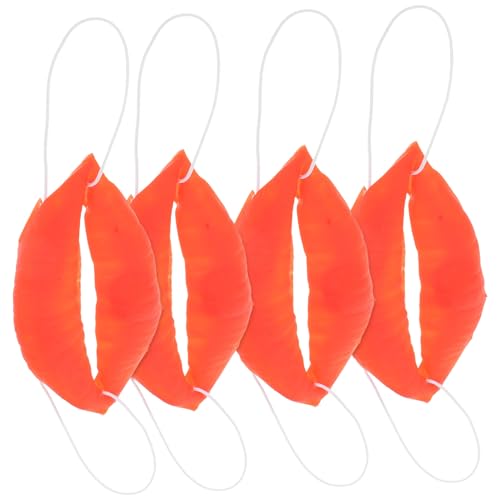 TOYANDONA 4 Stück gefälschte Lippe Photobooth Requisiten lustige rote Lippen dekorative Wurst Mund Karneval-Zirkus-Mund Clown schmücken große Wurst Großer Mund Plastik TOYANDONA 4 Stück gefälschte Lippe Photobooth Requisiten lustige rote Lippen dekorative Wurst Mund Karneval-Zirkus-Mund Clown schmücken große Wurst Großer Mund Plastik von TOYANDONA