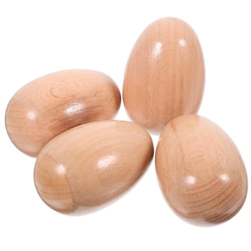 TOYANDONA Maracas-Eier Aus Holz 4-teilig Percussion-Set für Jungen und Mädchen Pädagogisches Musikspielzeug für Kleinkinder Ostern TOYANDONA Maracas-Eier Aus Holz 4-teilig Percussion-Set für Jungen und Mädchen Pädagogisches Musikspielzeug für Kleinkinder Ostern von TOYANDONA