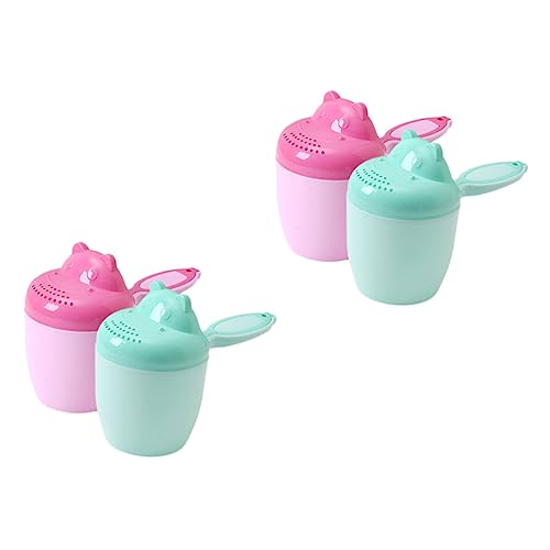 TOYANDONA 4 Stück Shampoo-Becher für Cartoon-Spülbecher Sitz Mähne sandspielzeug strandspielzeug wassergläser -Duschbecher -Dusche-Versorgung pp Wiederverwendbar von TOYANDONA