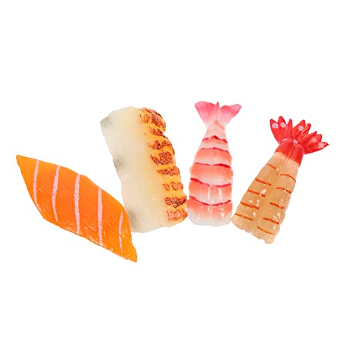 TOYANDONA 4 Stück Simulations-Sushi-Modell Kinderspielzeug künstliches Lebensmittelmodell Faux-Sushi-Modell Faux-Food-Modell nachgeahmtes Sushi- Sushi-Ornament PVC TOYANDONA 4 Stück Simulations-Sushi-Modell Kinderspielzeug künstliches Lebensmittelmodell Faux-Sushi-Modell Faux-Food-Modell nachgeahmtes Sushi- Sushi-Ornament PVC von TOYANDONA