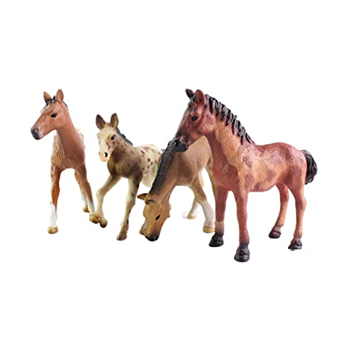TOYANDONA 4 Stück Simulationspferd Heimdekoration Autodekoration Miniatur Pferdemodell Pferde Figuren hühner Cars deko ponycape Desktop-Pferdeverzierung Plastik Brown TOYANDONA 4 Stück Simulationspferd Heimdekoration Autodekoration Miniatur Pferdemodell Pferde Figuren hühner Cars deko ponycape Desktop-Pferdeverzierung Plastik Brown von TOYANDONA