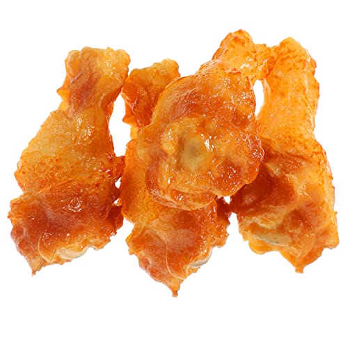 TOYANDONA 4 Stück Simulierte Chicken Wings Und Drumsticks Spielzeugküchenzubehör Gefälschte Hähnchenschenkel Gefälschtes Essen Küchenspielzeug Für Mädchen 6-12 Puppenessen Vorgibt Essen PVC TOYANDONA 4 Stück Simulierte Chicken Wings Und Drumsticks Spielzeugküchenzubehör Gefälschte Hähnchenschenkel Gefälschtes Essen Küchenspielzeug Für Mädchen 6-12 Puppenessen Vorgibt Essen PVC von TOYANDONA