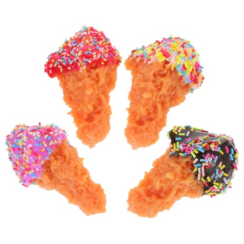 TOYANDONA 4 Stück Hähnchenkeulen-Spielzeug Realistische Hähnchenschenkel Gefälschte Lebensmittel-Requisiten PVC-Material Ideal Für Restaurant- -Fotografie TOYANDONA 4 Stück Hähnchenkeulen-Spielzeug Realistische Hähnchenschenkel Gefälschte Lebensmittel-Requisiten PVC-Material Ideal Für Restaurant- -Fotografie von TOYANDONA