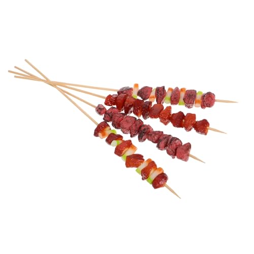 TOYANDONA 4 Stück Simulierte Grillspieße Requisiten Zur Lebensmitteldekoration Lebensechte Dekorative Lebensmittel Küchenspiel Partyzubehör Mini-grillspielzeug PVC TOYANDONA 4 Stück Simulierte Grillspieße Requisiten Zur Lebensmitteldekoration Lebensechte Dekorative Lebensmittel Küchenspiel Partyzubehör Mini-grillspielzeug PVC von TOYANDONA