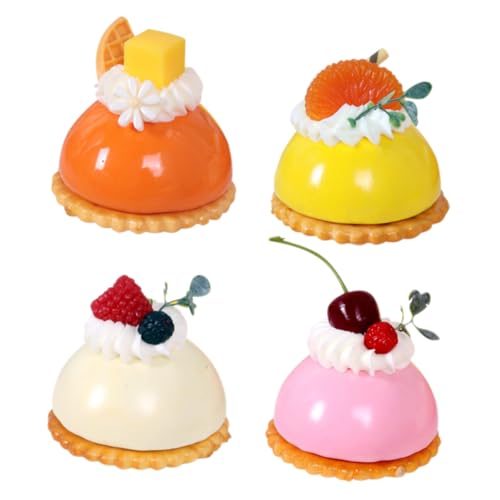TOYANDONA 4 Stück Simulierte Miniatur Kuchenmodell Kühlschrankmagnete Teiliges Farbige Französische Deko in Rosa Orange Apricot Gelb Geeignet für Küchen und Wohnraumdekoration TOYANDONA 4 Stück Simulierte Miniatur Kuchenmodell Kühlschrankmagnete Teiliges Farbige Französische Deko in Rosa Orange Apricot Gelb Geeignet für Küchen und Wohnraumdekoration von TOYANDONA